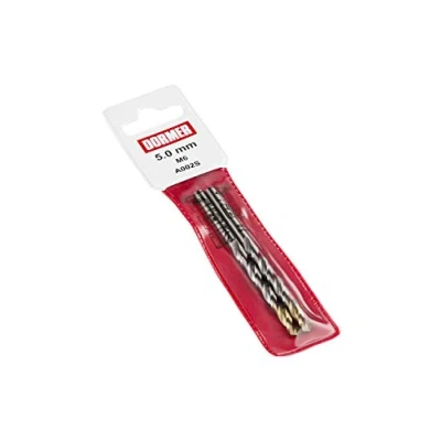 Image of Dormer A002S HSS High Speed Steel Jobber Drill Bit with 118 Degree Tin Tipped Split Point, 2Pcs Pouch Pack