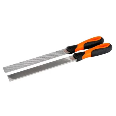 Image of Bahco 4 154 08 2 Homeowners File Set,Grey/Black/Orange,200 x 25 mm