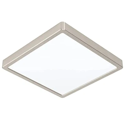 Image of EGLO Surface Mounted Light, Plastic Alloy Steel, Matte Nickel