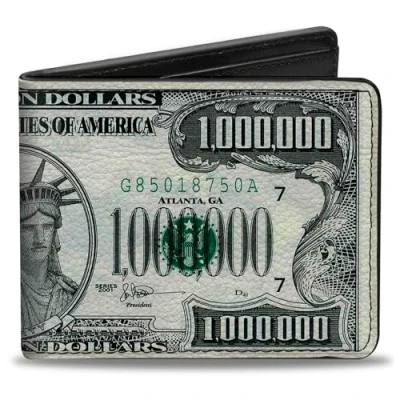 Image of Buckle Down Men&#039;s Bifold Wallet Minions Bi Fold, Multicolor, 4.0&quot; x 3.5&quot;