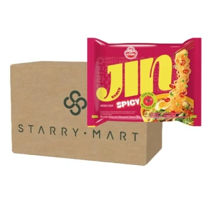 Image of OTTOGI Jin Ramen SPICY Korean Instant Ramyun Noodles 120g (Pack of 40)