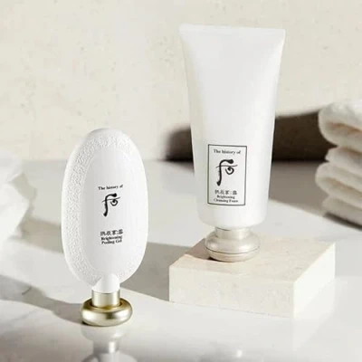 Image of The History of Whoo Gongjinhyang Seol Brightening Set Peeling Gel 100ml and Foam Cleanser
