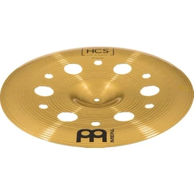 Image of Meinl Cymbals HCS Trash China Cymbal 18 inch (Video) with holes for Drum Set (45,72cm) Traditional Finish Brass, Made In Germany (HCS18TRCH)