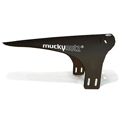 Image of Mucky Nutz Face Front Fender All Black/Mudguard Bicycle Cycling Cycle Biking Bike Road MTB Mountain Riding Ride Trail Dirt Downhill Freeride Mud Guard Enduro Muck Rain Shield Water Board Flap