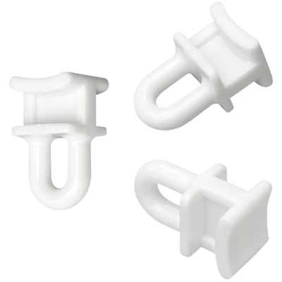 Image of 120 PCS Curtain Track Rollers Pulleys,Plastic Glider Hooks