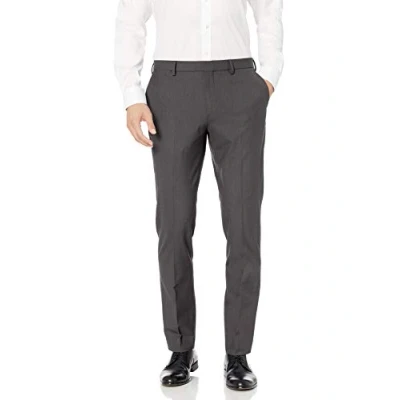 Image of Amazon Essentials Men&#039;s Slim Fit Wrinkle Resistant Stretch Dress Trouser, Charcoal, 28W / 30L