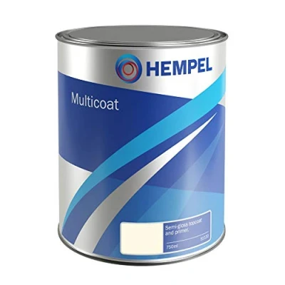 Image of Hempel Multicoat Pale Cream 750ml Boat Paint Topcoat