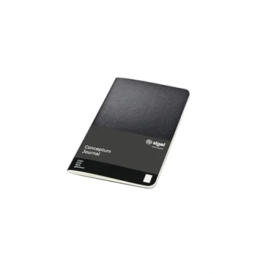 Image of SIGEL CO865 Journal, approx. A6, lined, softcover, Black Conceptum
