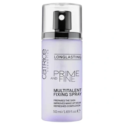 Image of Catrice Prime And Fine Multitalent Fixing Spray, Transparent, Long Lasting, Vegan, Alcohol Free, Paraben No Microplastic Particles, Pack of 1 (50 ml)