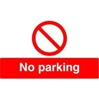 Image of SIGNSLAB ML01929R Safety Sign &quot;No Parking&quot;, PVC, 300 mm x 500