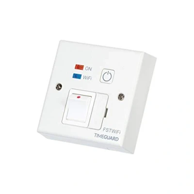 Image of Timeguard Wi Fi Controlled Fused Spur Timeswitch Wall Socket FSTWIFI, White