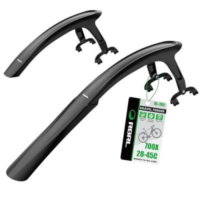 Image of RBRL Bike Mudguard Set, Quick Release Mugrads for Road and Gravel, Adjustable Full Cover Thicken Widen Fender