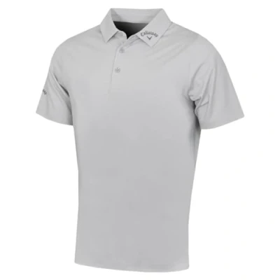 Image of Callaway Apparel Mens Emea Ventilated C Polo Shirt, Gray Dawn, M EU