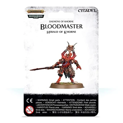 Image of Games Workshop Warhammer AoS &amp; 40k Daemons of Khorne Bloodmaster, Herald