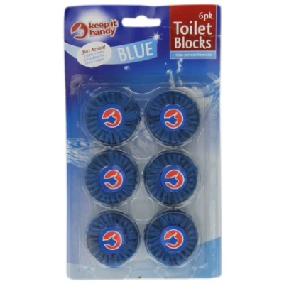 Image of Keep It Handy Blue Flush x 6 (Pack of 8, Total 48 Blocks)