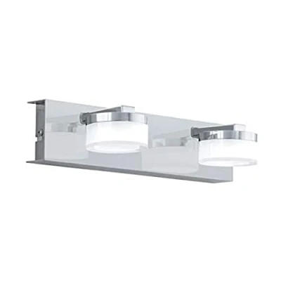 Image of Eglo Lighting Romendo LED 2 Lamp Bathroom Wall Light Chrome IP44 EG96542