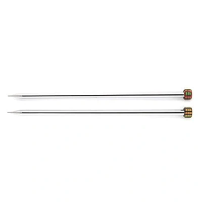 Image of KnitPro 35 cm x 5 mm Nova Single Pointed Needles, Silver