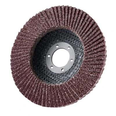 Image of Garden Mile Set Of 4 Heavy Duty 80 Grit Flap Discs 115mm Aluminium Oxide Grinding Sanding Angle Grinder Power Tool Attachment For Metal Wood And Plastic
