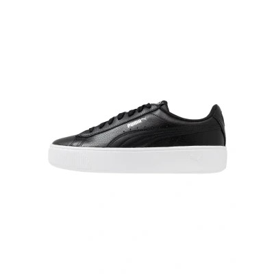 Image of Puma Vikky Stacked Trainers, Women&#039;s, Size: 4.5, Black Leather