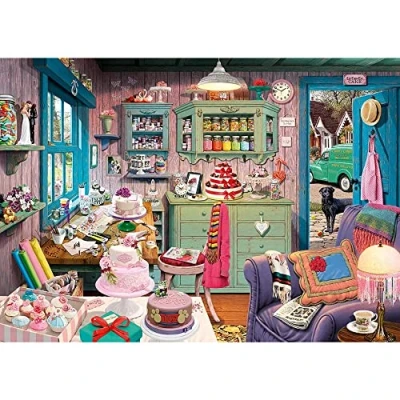 Image of Schmidt Spiele 59653 Grandmother&#039;s Room, 1000 Piece Secret Puzzle, Colourful, One Size