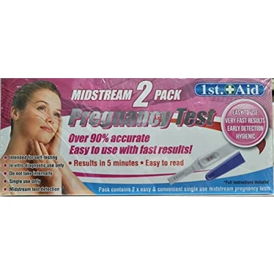 Image of Premium Mid Stream Deluxe Pregnancy Detector (Pack of 2) Fast, Accurate &amp; Reliable Results Perfect for Planning Your Growing Family