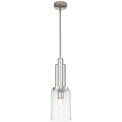 Image of Kichler Kimrose Dome Pendant Ceiling Light Polished Nickel