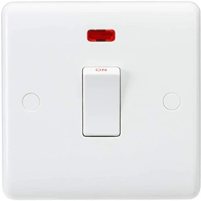 Image of KnightsBridge Curved Edge 20A DP Switch with Neon