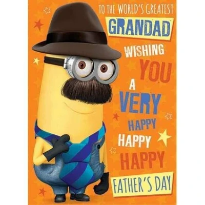 Image of DESPICABLE ME Official Grandad Father&#039;s Day Card, Fathers Card for Grandad, World’s Greatest Climate Pledge Friendly