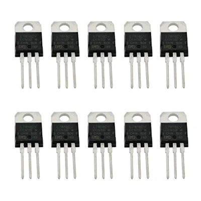 Image of 10PCS L7818CV L7818 1.5A 18V Three Terminal Voltage Regulator TO 220 Transistor