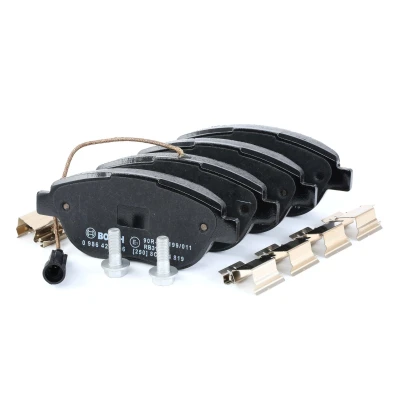 Image of Bosch BP338 Brake Pads Front Axle ECE R90 Certified 1 Set of 4