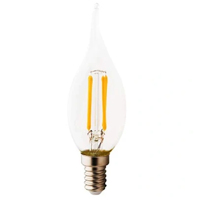 Image of E14 LED Filament C35 Bulb, 4 W Retrofit Classic 360 Lumen Bulb Replaces Incandescent 2200 K Warm White, Beam Angle
