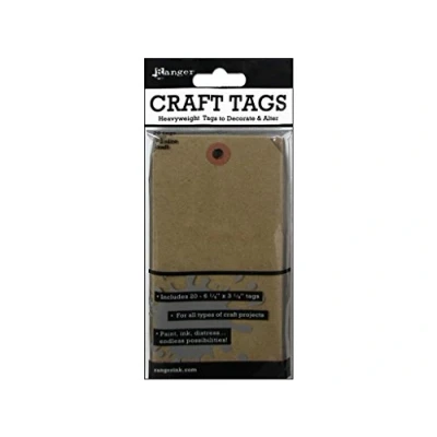 Image of Inkssentials Surfaces Ranger Industries Craft Tag No. 8, Pack of 20