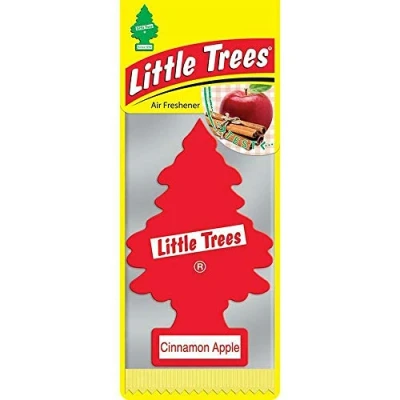 Image of Little Trees Air Freshener Tree MTR0083 Cinnamon Apple Fragrance For Car Home Boat Caravan Single Pack
