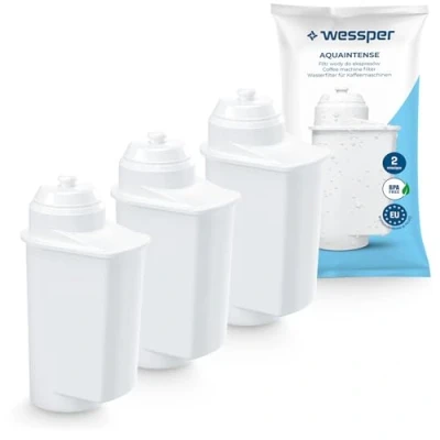 Image of Wessper Water Filter for Siemens/Bosch Coffee Machines 3 Pack Compatible with EQ 6.9, TI305206RW, TCZ7003, Brita Intenza