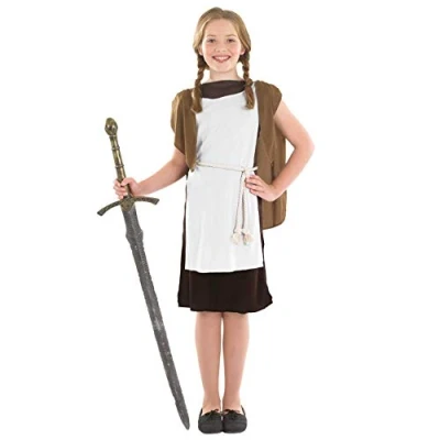 Image of Fun Shack Viking Costume Kids Girl, Vikings Kids, Girls, Childrens Large