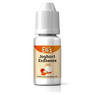 Image of Ellis Flavours Yoghurt Strawberry Food Flavouring Liquid for and Liquids, Baking, Cooking, such as Porridge Cottage Curd Low Calorie