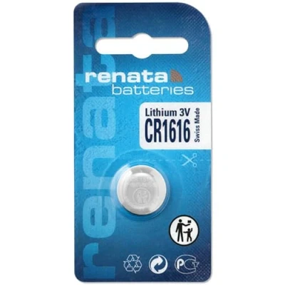 Image of 1 x Renata 1616 Swiss Made Lithium Coin Cell Battery