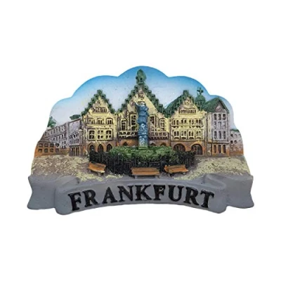 Image of 3D Frankfurt Germany Refrigerator Magnet Tourist Souvenirs Resin Magnetic Stickers Fridge Home &amp; Kitchen Decoration from China