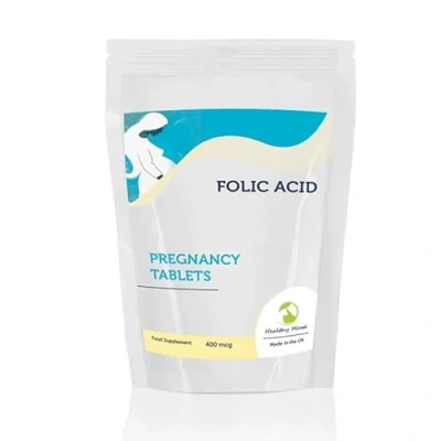 Image of Folic Acid 400mcg Vitamin B9 Pregnancy 180 Tablets Essential Prenatal Supplement for Maternal Health &amp; Baby&#039;s Development