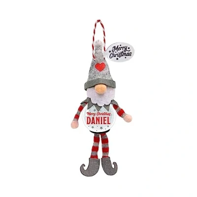 Image of Personalised Snowglobe tree decoration (Daniel)