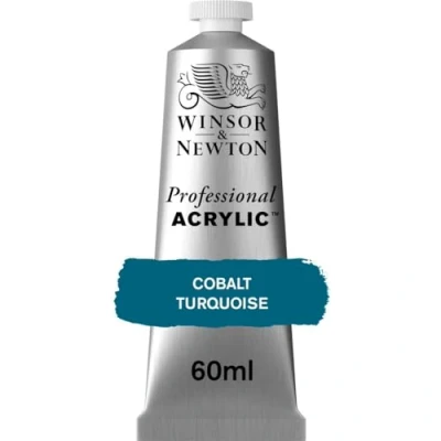 Image of Winsor &amp; Newton 8840468 Professional Acrylic Paint, Cobalt Turquoise, 60 ml Tube