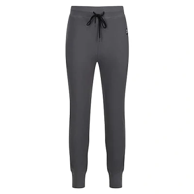 Image of DKNY Men&#039;s Trousers in Anthracite Made of Waffle Fabric, Lounge Wear Standard Fit with Side Pockets Casual Pants, Charcoal, XL