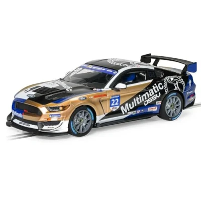 Image of Scalextric Cars C4403 Ford Mustang GT4 Canadian GT 2021 Multimatic Motorsport Toy Slot Car for use with Race Tracks or Set Small Kids Gift Ideas Boy/Girl Ages 5+