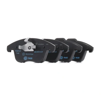Image of 1461658 Brake pad set HELLA 8DB 355 012 891 not prepared for wear indicator FORD: MONDEO 5, 4, S Max Mk2, VOLVO: V60 I, S80 II, XC70 II Estate