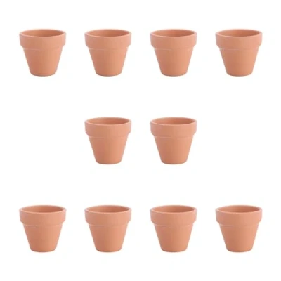 Image of OUNONA 10PCS 5.5x5cm Small Mini Terracotta Pot Plant Pots Clay Ceramic Pottery Planter Cactus Flower Succulent Nursery Great for Plants Crafts Wedding Favor