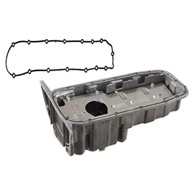 Image of 90412847, 90412847S1 oil sump FEBI BILSTEIN 29470 with an drain plug gasket Cast Aluminium VAUXHALL: Combo Mk1, Corsa Mk1