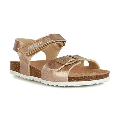 Image of Geox Women&#039;s Adriel Girls Sandal, Rose Gold, 4 UK
