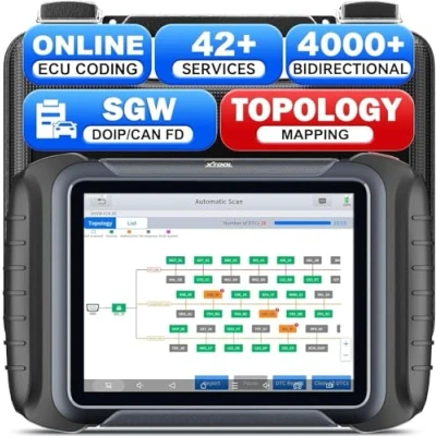Image of XTOOL D8S Bidirectional Diagnostic Scan Tool, 2024 Upgrade of D8, 38+ Services, Topology Mapping, ECU Coding/3 Year Update/All Systems Scanner/Crankshaft Relearn/CANFD/DoIP