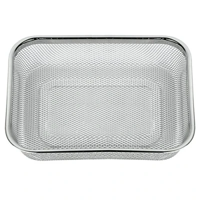 Image of Space Home Stainless Steel Fine Mesh Strainer Kitchen Colander Rectangular Sieve with
