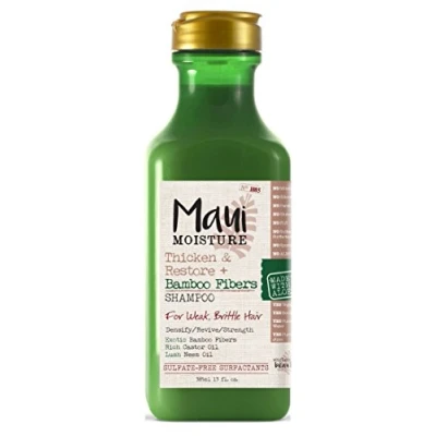 Image of Maui Moisture Shampoo Bamboo Fibers 13 Ounce (Thicken/Restore) (385ml) (3 Pack)